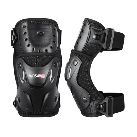 WOSAWE Adult Motorcycle Knee Pads Tactical Elbow Pads Hard Shell Anti-fall Anti-collision Sports Gear Equipment
