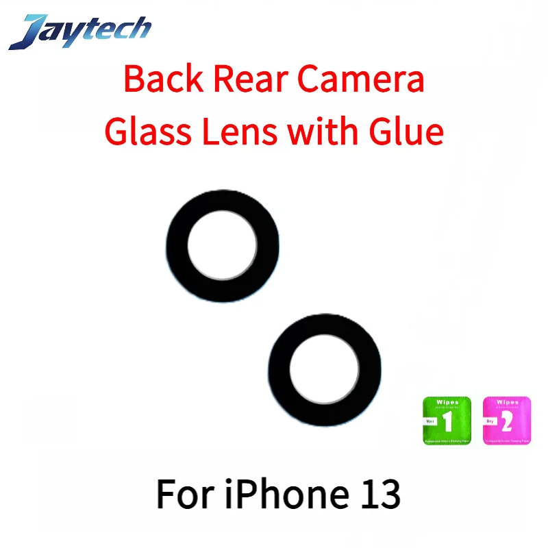 1 pz obiettivo in vetro per fotocamera posteriore posteriore posteriore per iPhone 12 13 14 X XR XS Pro Max vetro per fotocamera con colla adesiva