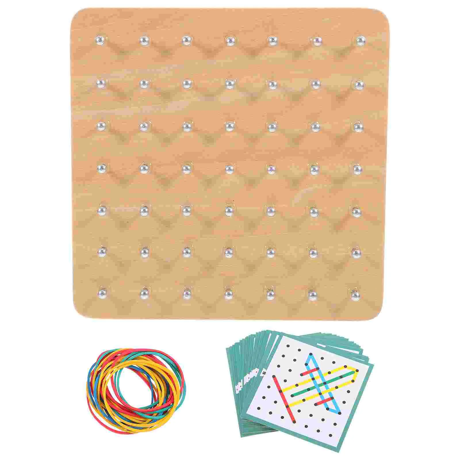 Graphic Nail Board Geoboard Plaything Kids Toy Pegboard Toys Educational Mathematics Learning Tools