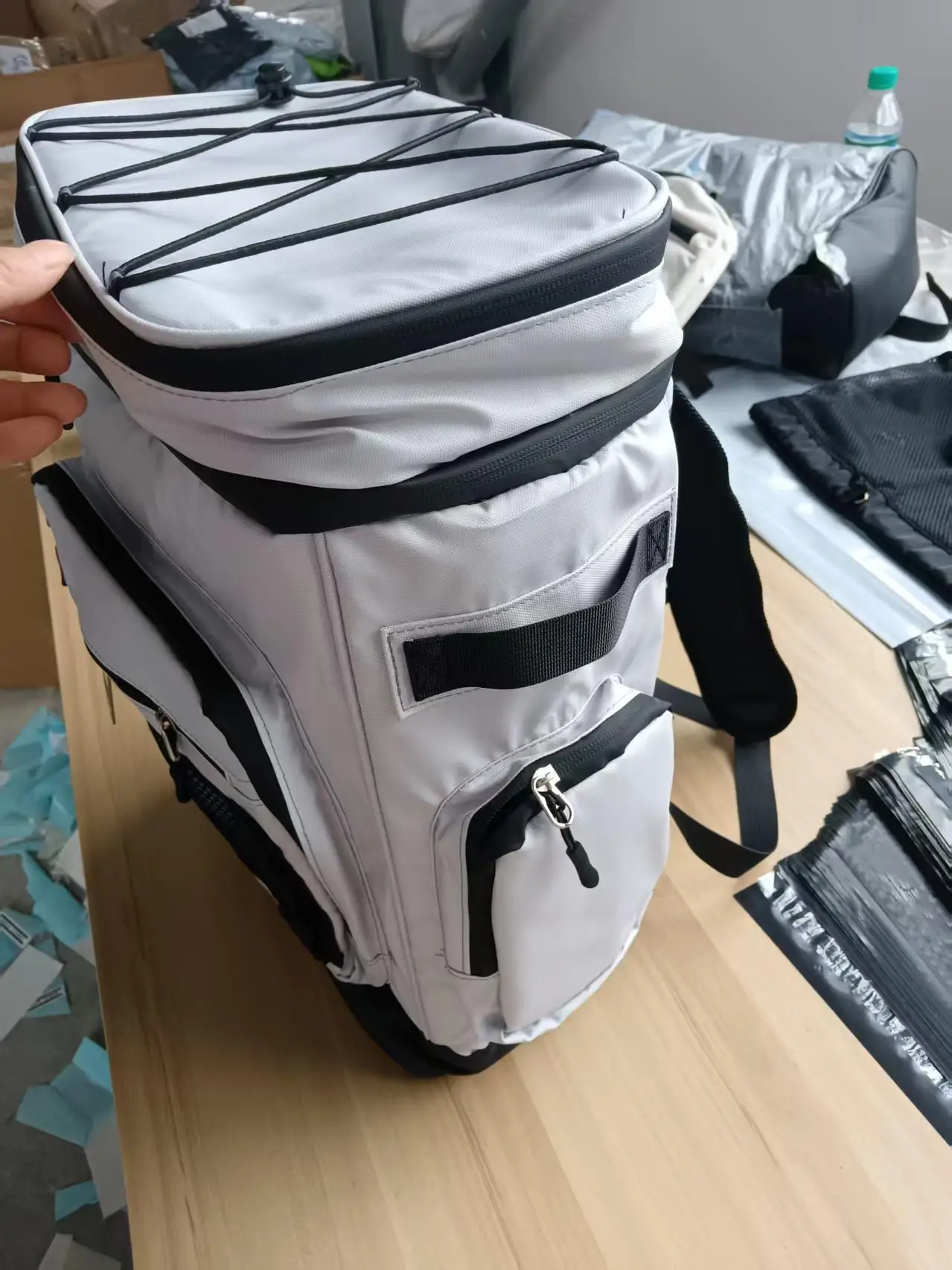 30L مقاوم للماء حقيبة ظهر معزولة التخييم الصيد حزمة إبقاء الطعام الساخن الباردة الغداء حقيبة الظهر السفر في الهواء الطلق الشاطئ نزهة حقيبة حرارية