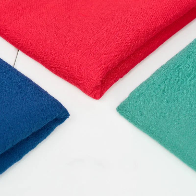 50x150cm Solid Color Soft Slub Cotton Fabric for Sewing Dress Robes Clothing Summer Thin Linen Fabric by half meter