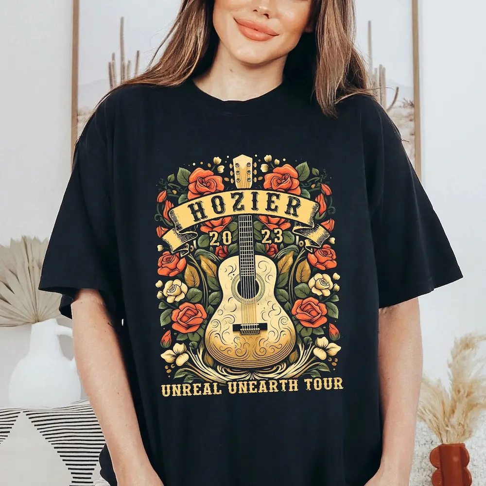 Wildflower Hozier T Shirt Unreal Unearth Tour 2023 Merch Music For Fan Boho