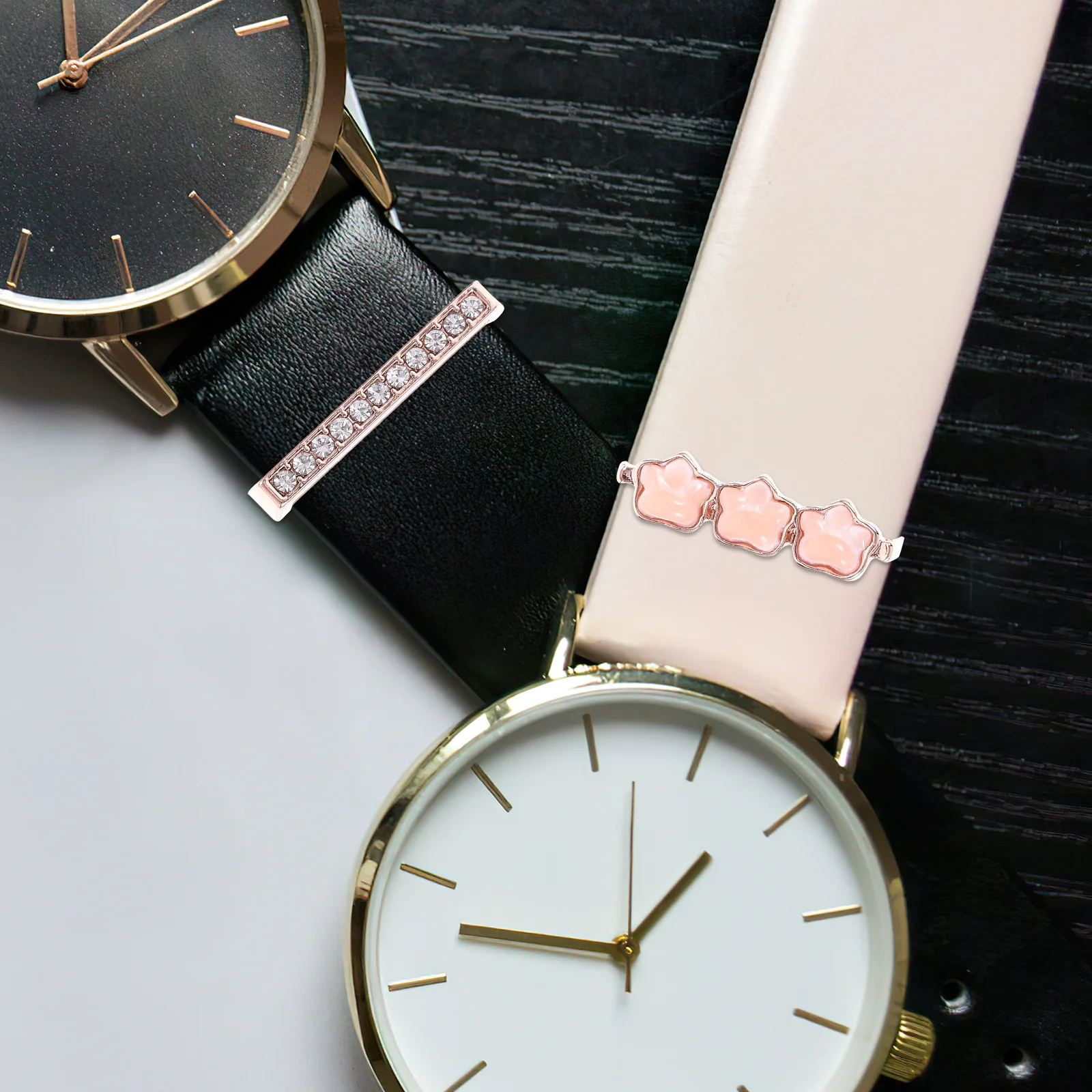 

4Pcs Metal Watch Strap Charms Mini Decorations for Watchbands Unique Stylish Long-Lasting Non-Fade Personalized Gift Idea