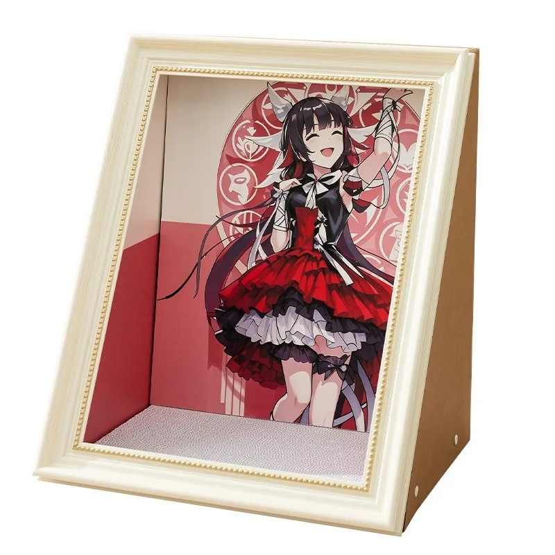 

Anime Frame Cat Beds Caves With Scratcher Replaceable Background Cozy Hideaway Washable Cushion Non Slip Bottom Photo Props Warm