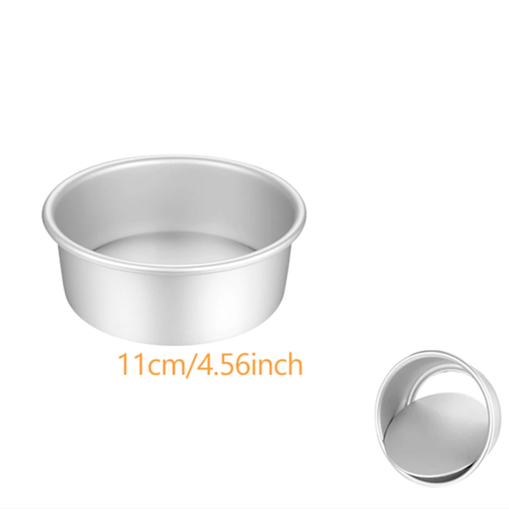 1pc Aluminium Round Cake Pan 4-Inch Chiffon Cake Mold Baking Mould with Removable Bottom Cake mold Kitchen Tools