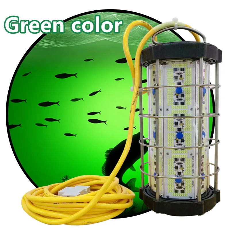 Depth Led Light Underwater Squid Fishing Lures Bai 800 Watt Under Water Fishing Light 540 Degree