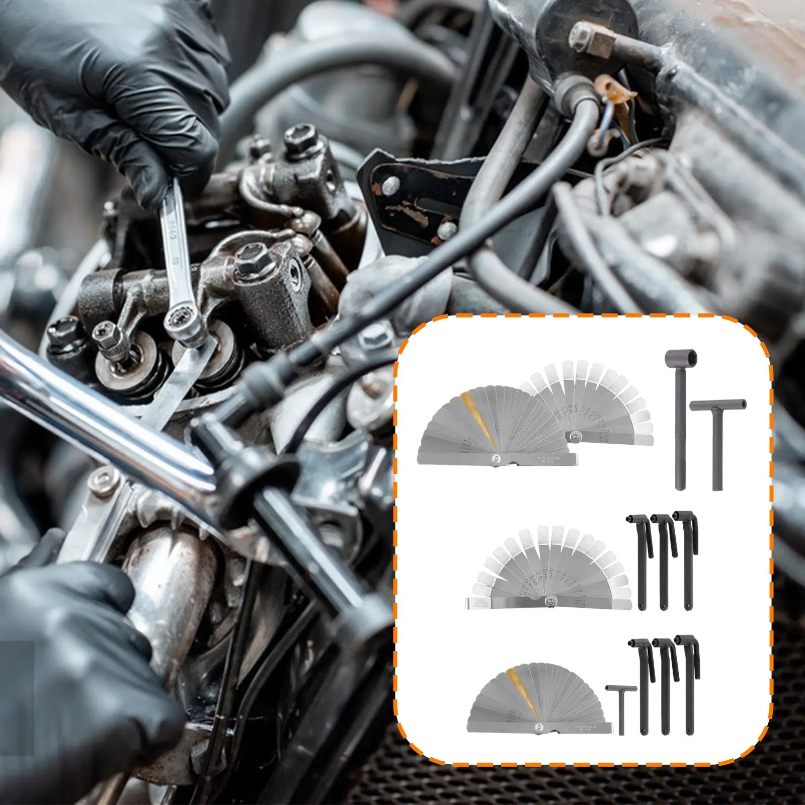 

Щуп для автомобильной стали с двойной маркировкой для свечей зажигания, клапана, поршня, метрический инструмент для императорского зазора карманного размера