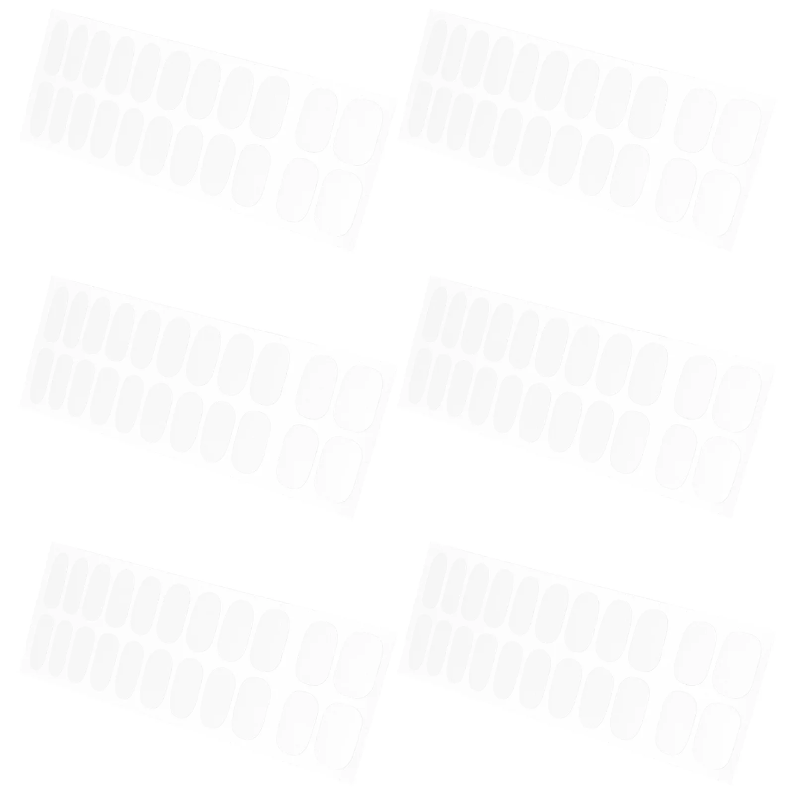 Autocollants pour ongles transparents, 6 feuilles, pour une Application rapide et facile, Protection étendue contre l'usure, bandes pour ongles en Gel transparent, fournitures de manucure