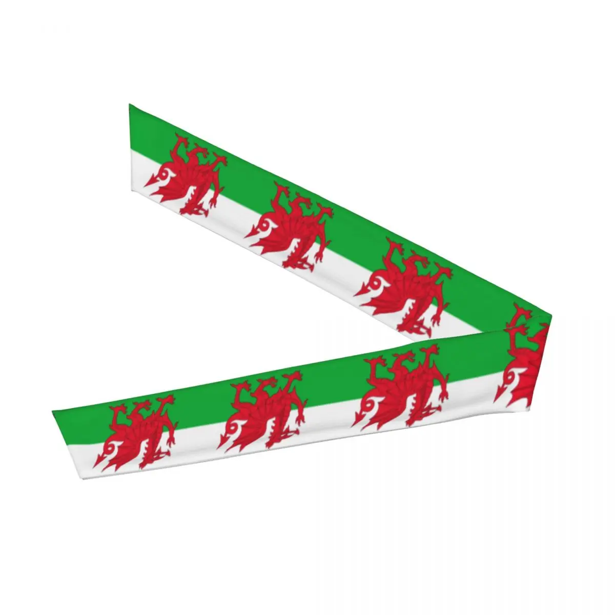 Tie Headbands Wales Flag Sports Head Band Athletic Sweatband Bandana Sweat Wicking