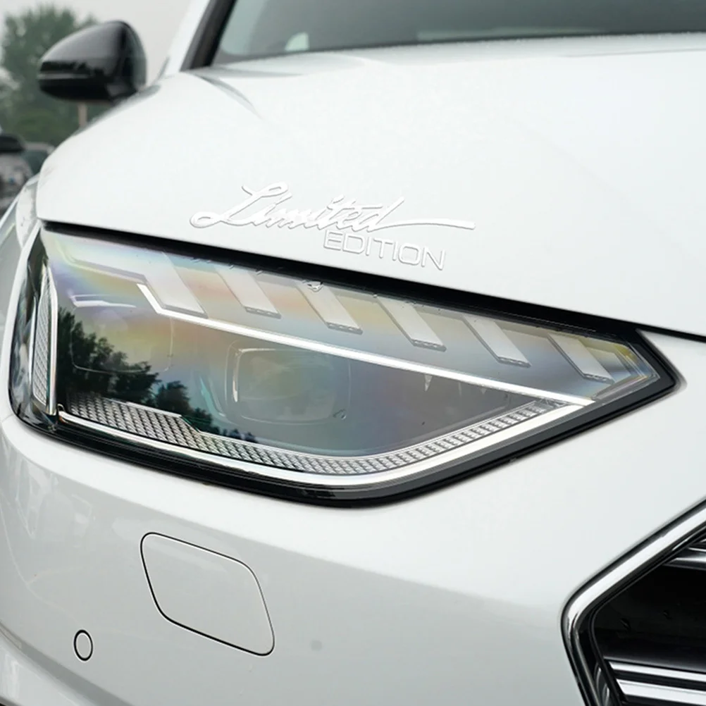 

6pcs Metal Reflective Car Decals Edition Emblems For Bumper Hood Exterior Auto Decoration Stickers Truck Accessories