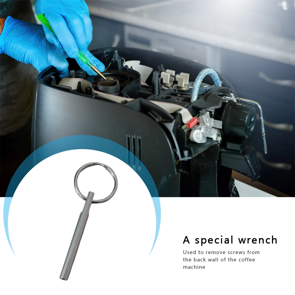 Herramienta de seguridad de reparación de máquina de café, llave portátil, tornillos de cabeza ovalada de seguridad abierta, servicio de extracción de llave de broca para Jura Capresso SS316