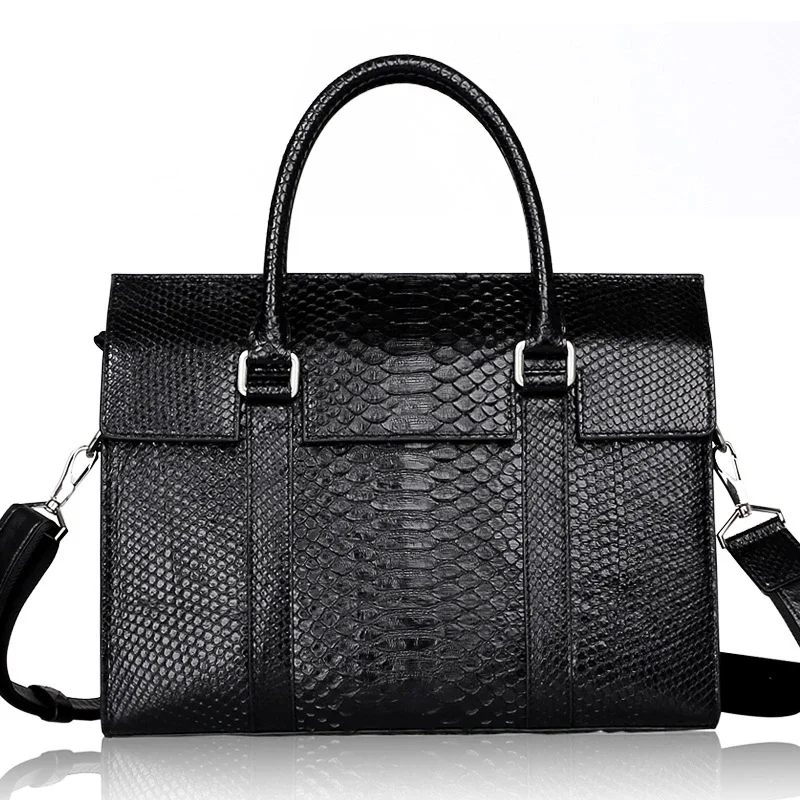 

kadilaier Python Men handbag snake handbag men handbag business bag single shoulder bag male briefcase