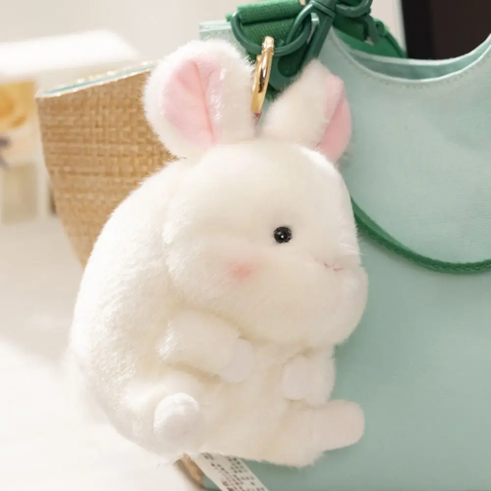 Hamster Plush Rabbit Doll Pendant Elephant Seal Pig Cow Plush Keychain 13cm Cartoon Animal Pig Rabbit Doll Plush Keyring