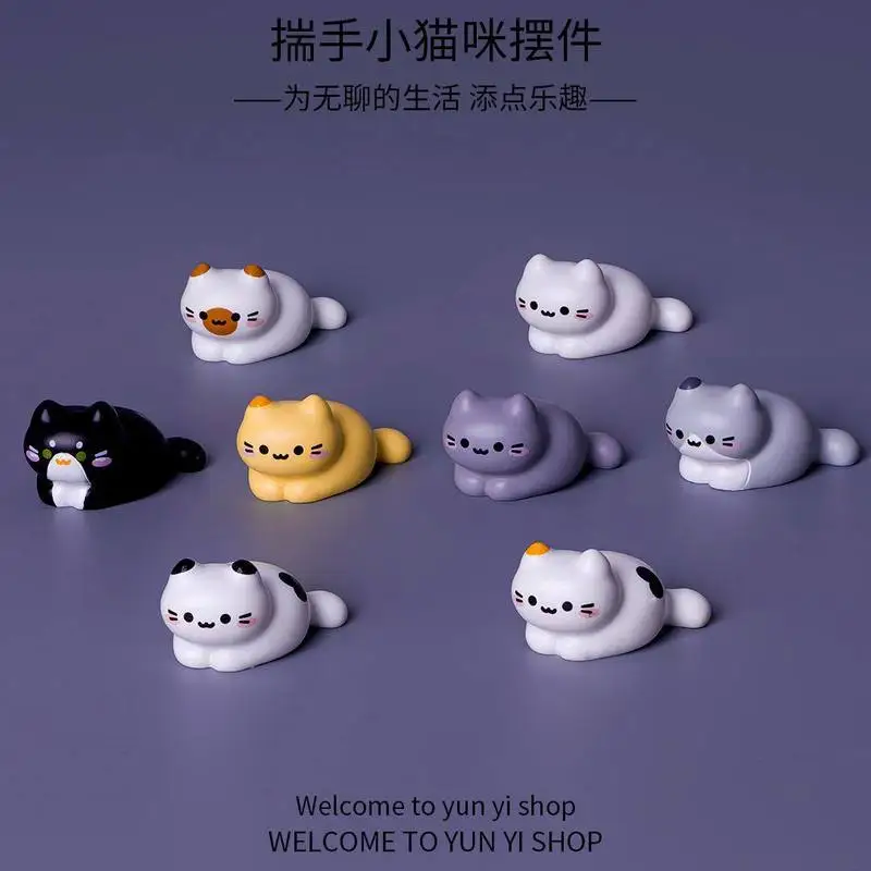 

Миниатюрный креативный сувенир «Счастливый котёнок» в слепой коробке: милые фигурки для декора автомобиля и рабочего стола