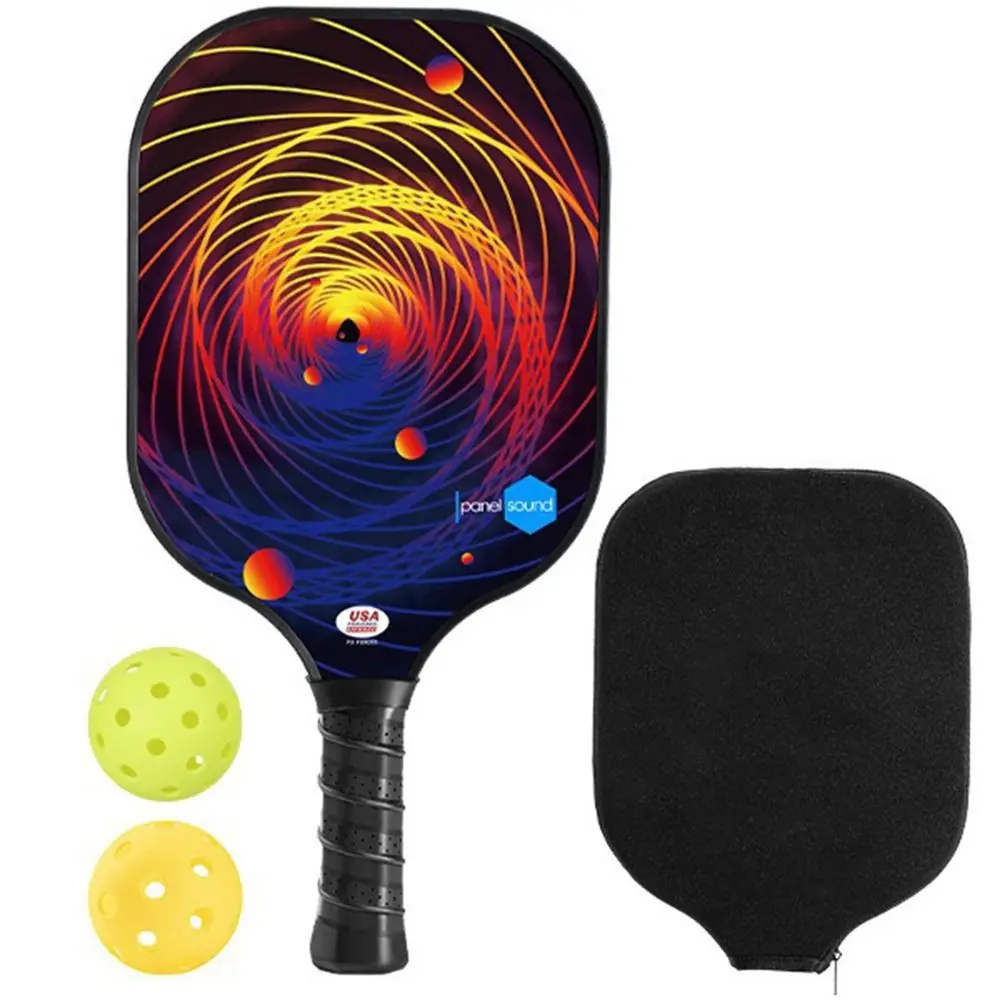 Fiberglass Pickleball Paddles with Carry Bag Portable Pickleball Set with Pickleball Balls Non-Slip Pickleball Paddle Set Women