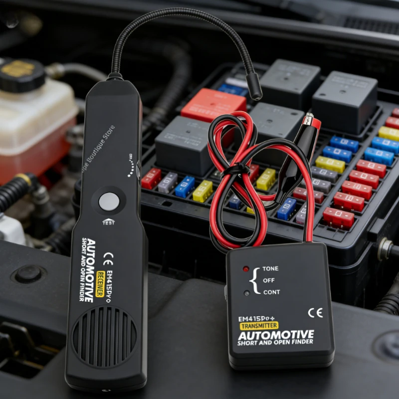 

Universal EM415PRO Car Short Circuit Wire Finder 6-42V DC Automotive Short Cable Tracker Open Wire Detector Tool