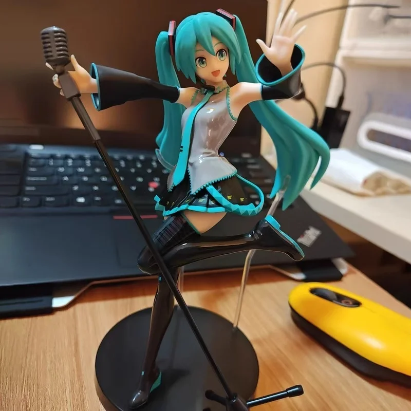 Original sega hatsune miku anime figura diva mega 39's miku
