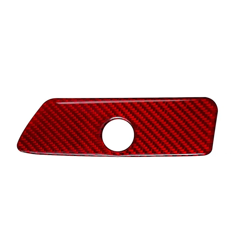 for Explorer 2013-2018 Carbon Fiber Car Interior Co-Pilot Storage Box Handle Cover Sticker