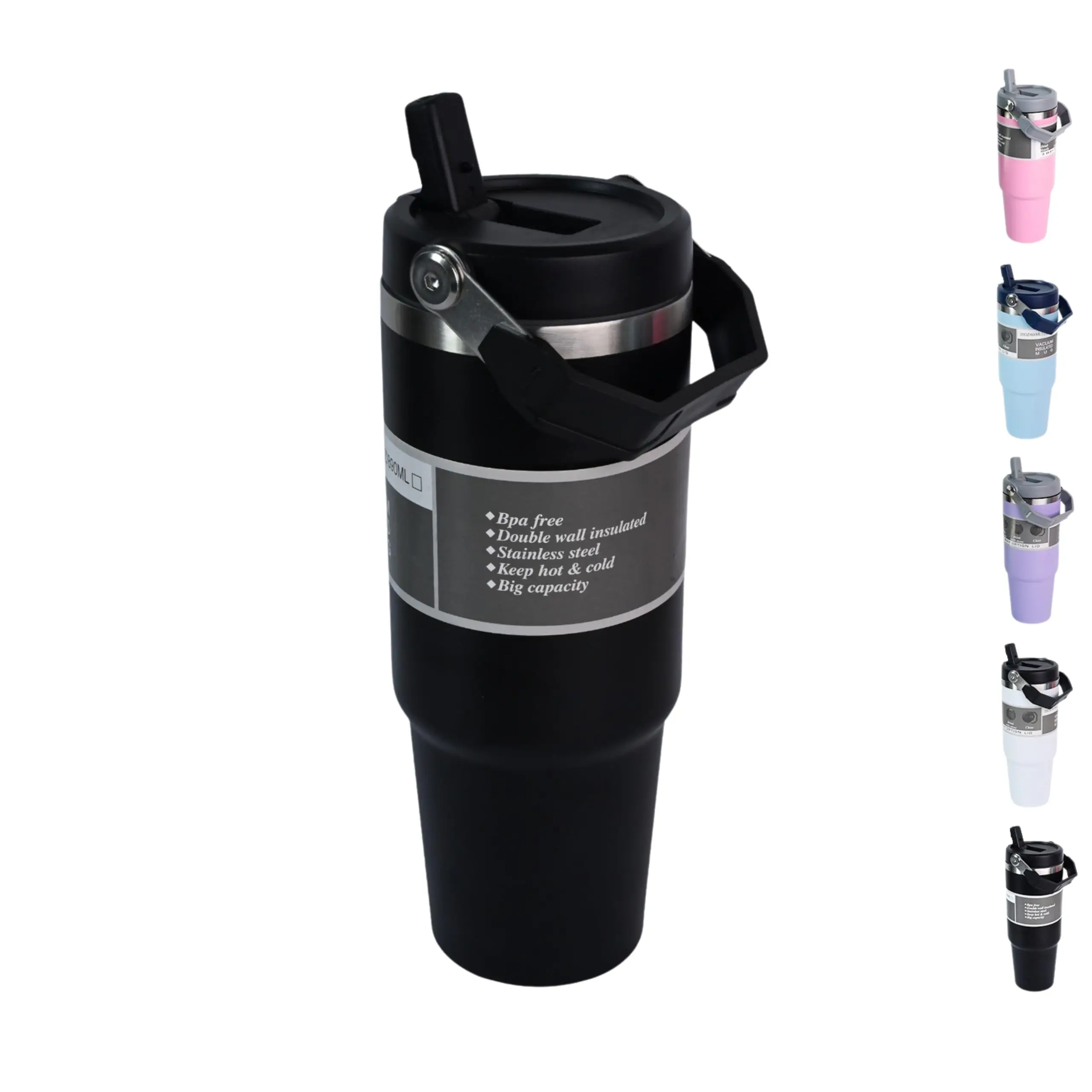 

Multi-Color Frosted Handheld Stainless Steel Insulated Cup Simple Fashionable Cylindrical Anti-Slip Sealed Drinkware