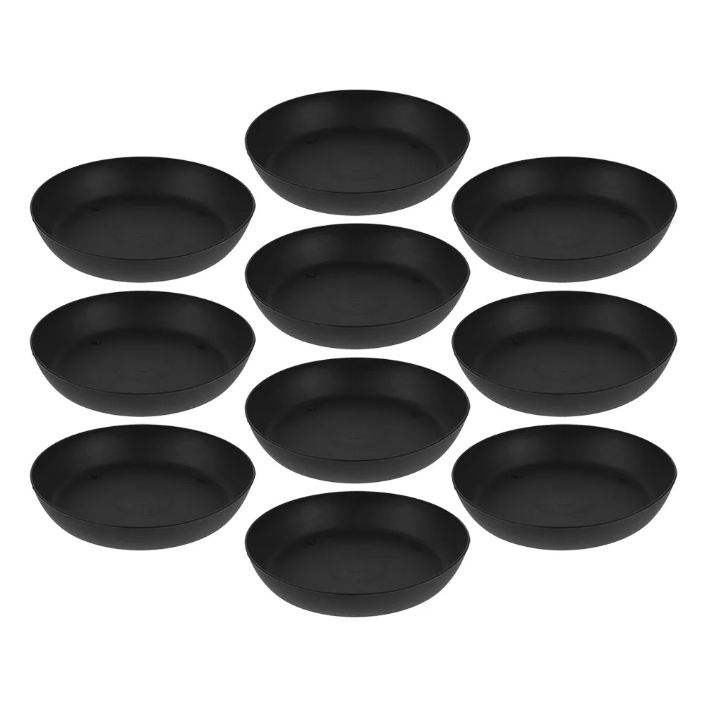 

Round Vase Succulent Plastic Drip Tray Wedding Centerpiece Vases Water for Plants Black Pots Flower