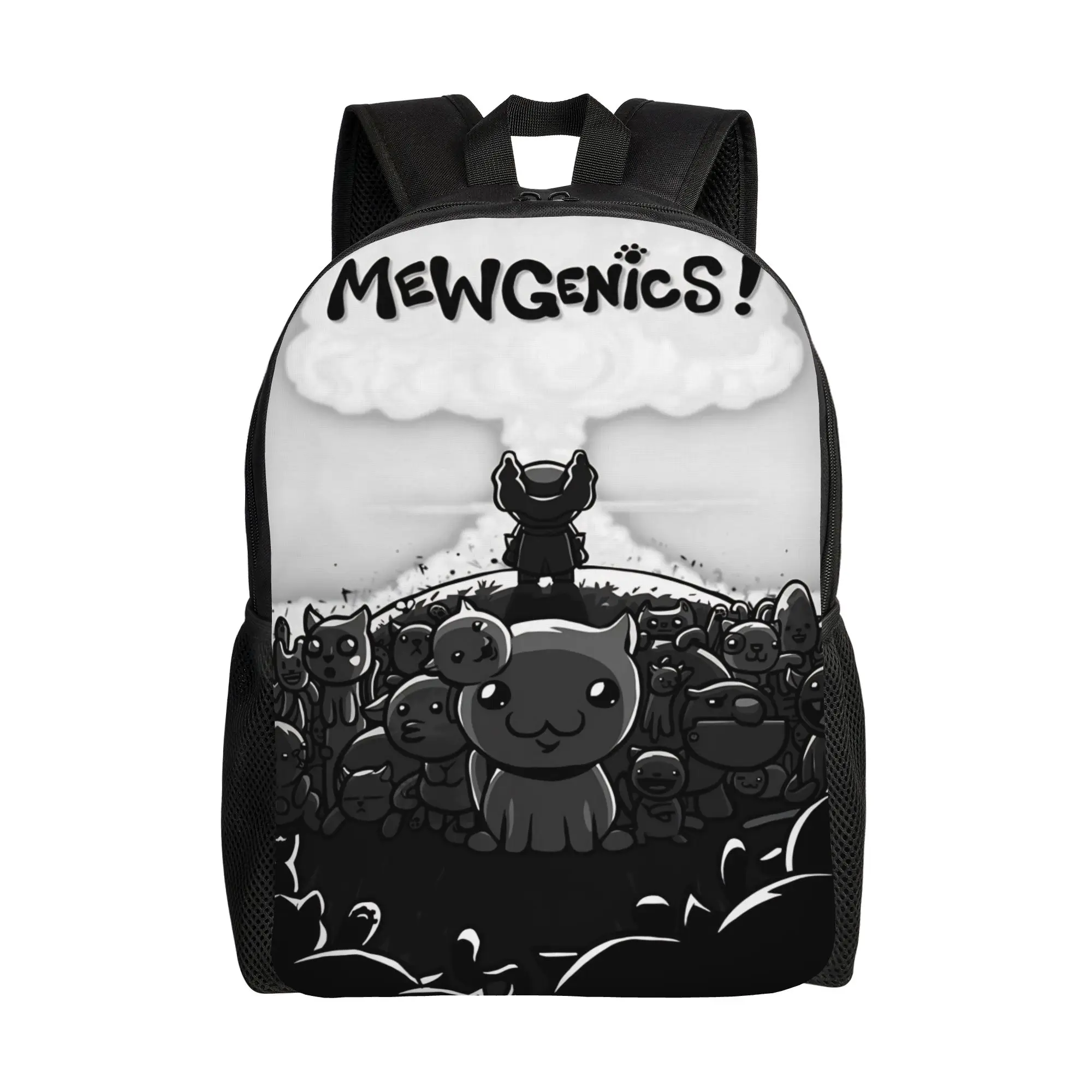 

Mewgenics Cartoon Animal Backpack for Men Women Casual High School Work Daypack Laptop Computer Canvas Bags with Pocket