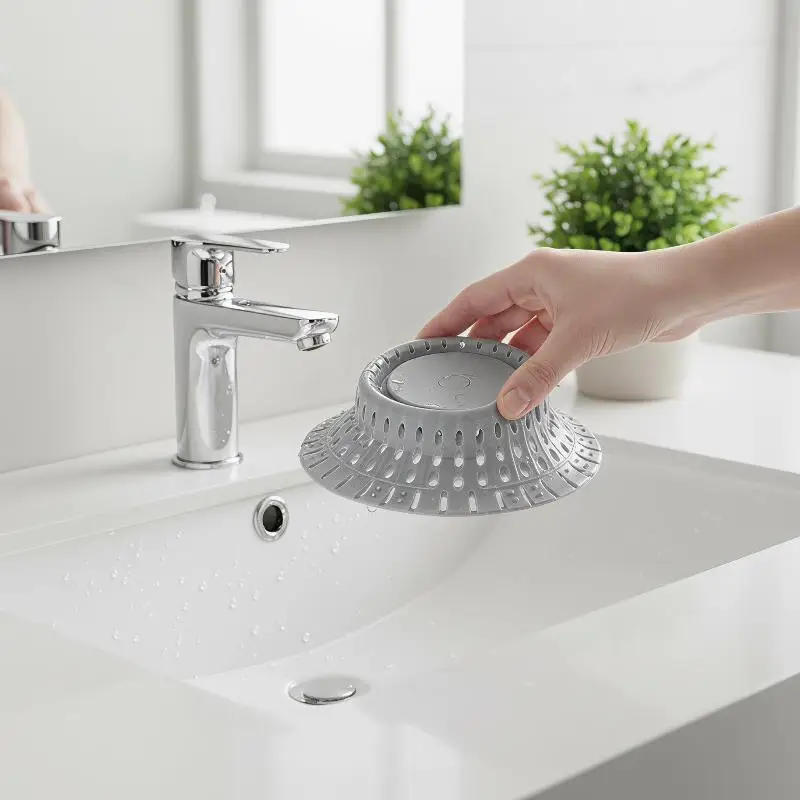 Silicone Sink Drain Filter Hair Catcher Anti Clog Flexible Mesh Stopper For Bathroom Bathtub Kitchen Sink Waste Pipe Block
