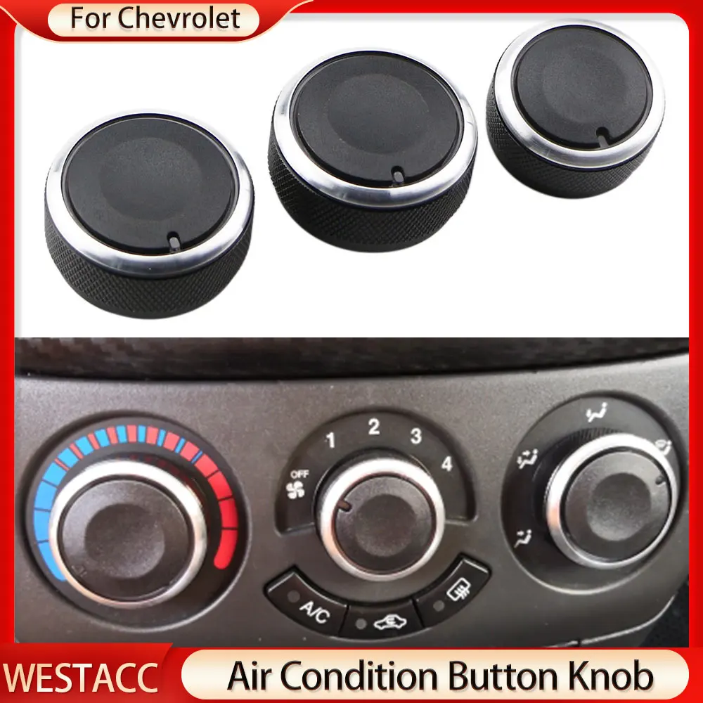 Car AC Knob for Chevrolet Chevy T250 Aveo Aveo5 Lova 250 Daewoo Gentra Air Conditioner Heater Control Switch Knobs Buttons