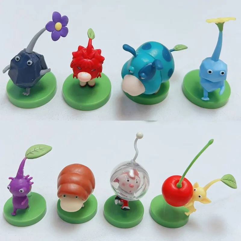 Japanese Super Mario Pikmin Villager Mini Collectible Figure | Desktop Toy Ornament 2inch