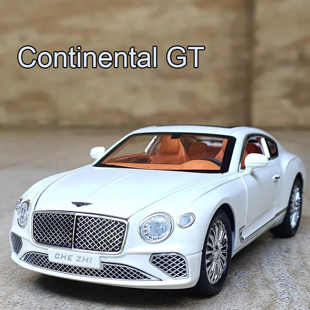 

1/24 Scale Continental GT Alloy Diecast Toys Cars Models 4 Doors Opened Vehicles Wheel Pull Back Car Toy for Boys Birthday Gifts