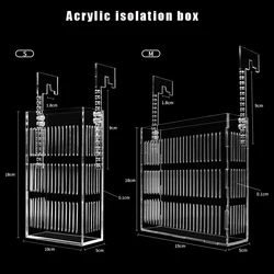 Suspended Transparent Acrylic Breeding Incubator Box Aquatic Grass Planting Guppy Spawning Incubator Fish Shrimp Spawning Room
