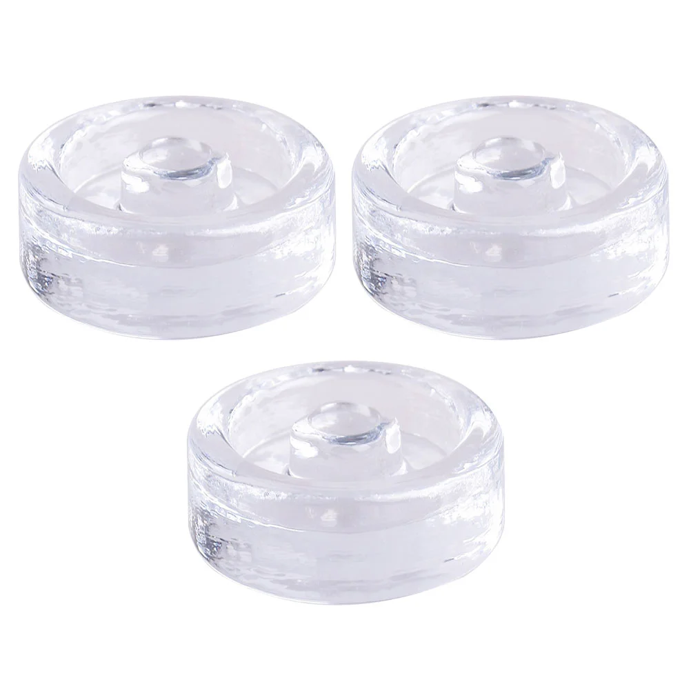 3 Pcs with Cover Fermented Glass Weights Pickle Jar Pickling Crock Lid Clear Lids