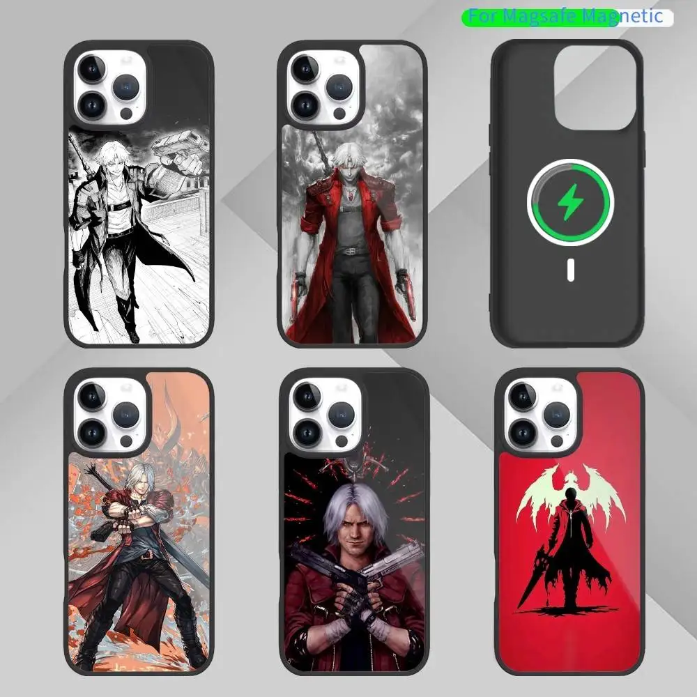 

Dante Game D-Devil M-May C-Cry Phone Case For iPhone 14,16,15,13,17,12,Plus,Pro,Max Magnetic For Magsafe Frosted Cover