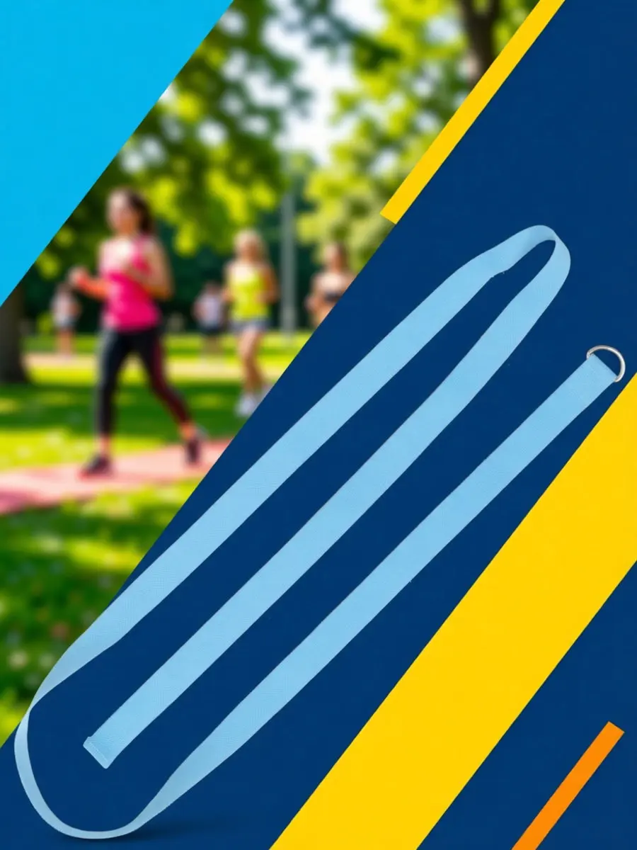 Multi-Purpose Inelastic Yoga Band for Stretching, Flexibility Training & Muscle Activation