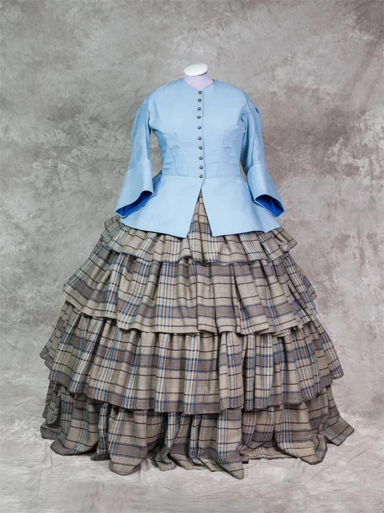 

Historical Victorian Gothic Civil War South Belle Princess Elegant Evening Dress Reenactment Ball Gown Custom Made