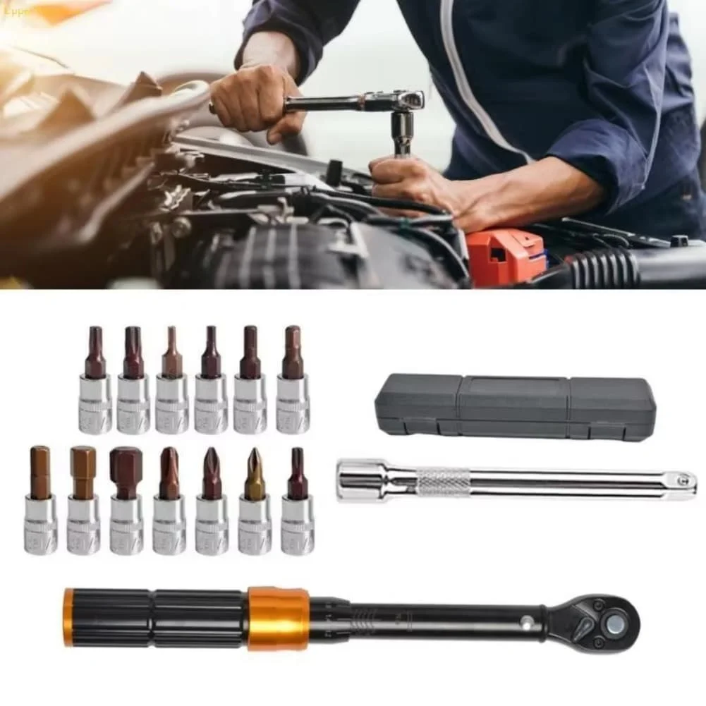 15pcs Precision Torque Wrench Set with User Friendly Operation for Bikes with Quick Release and Accurate Torque