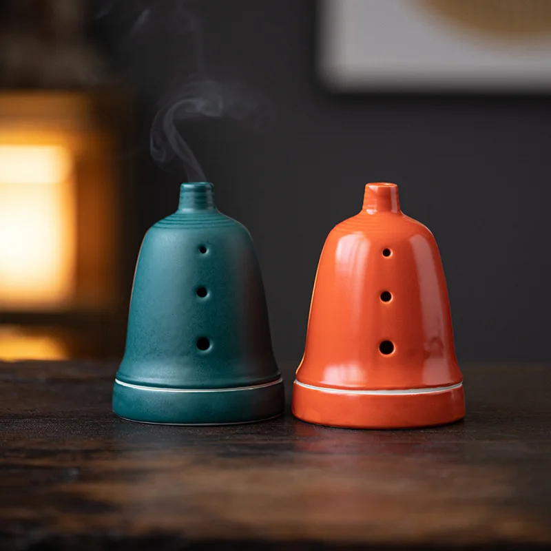 

Ceramic Creative Wind Chime Incense Burner Household Tea Room Aromatherapy Furnace Interior Decoration Ornaments