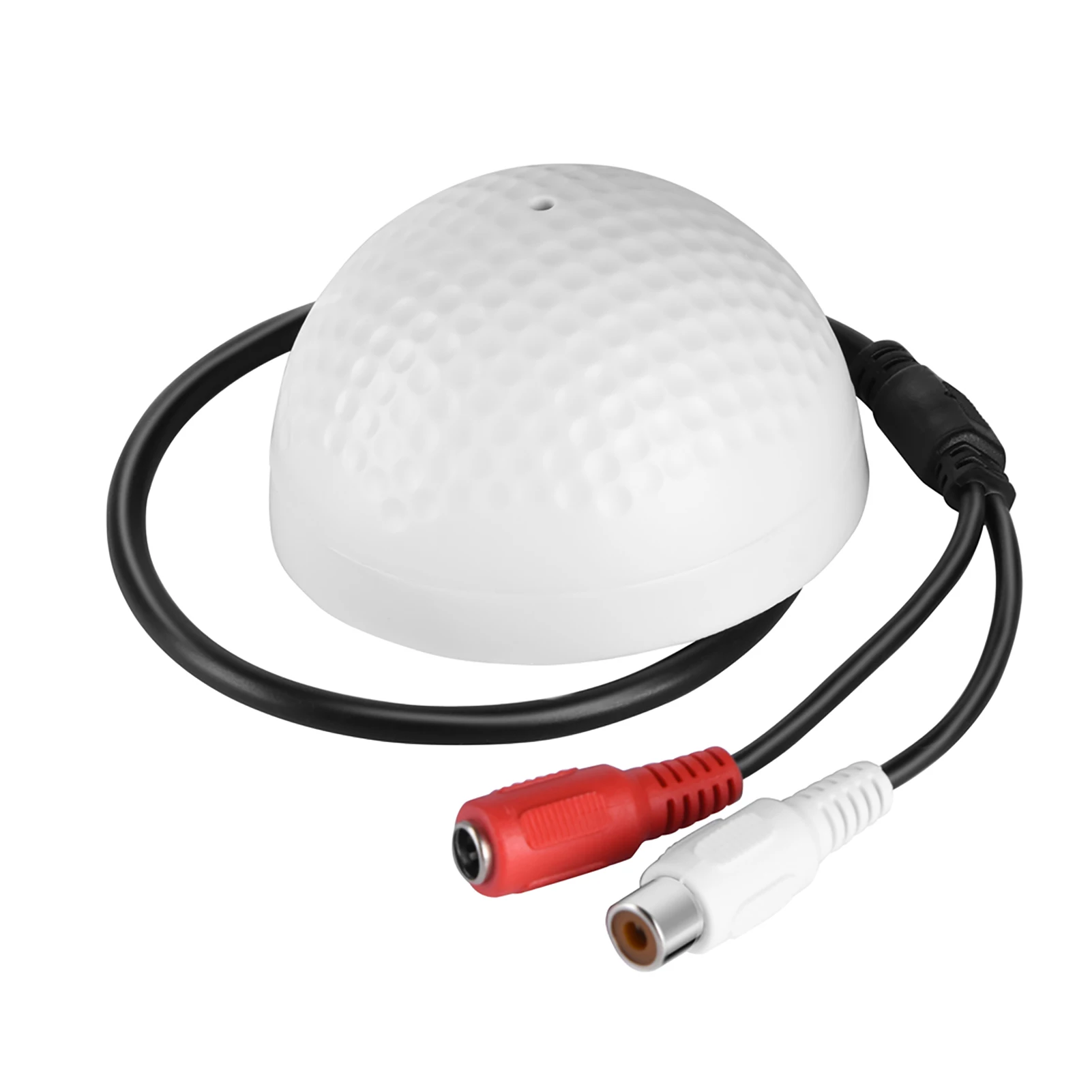 Mini Pickup Microphone 5-150m2 Wide Range HiFi Audio Sound Monitoring Pickup Microphone Head for CCTV Security Pickup Microphone