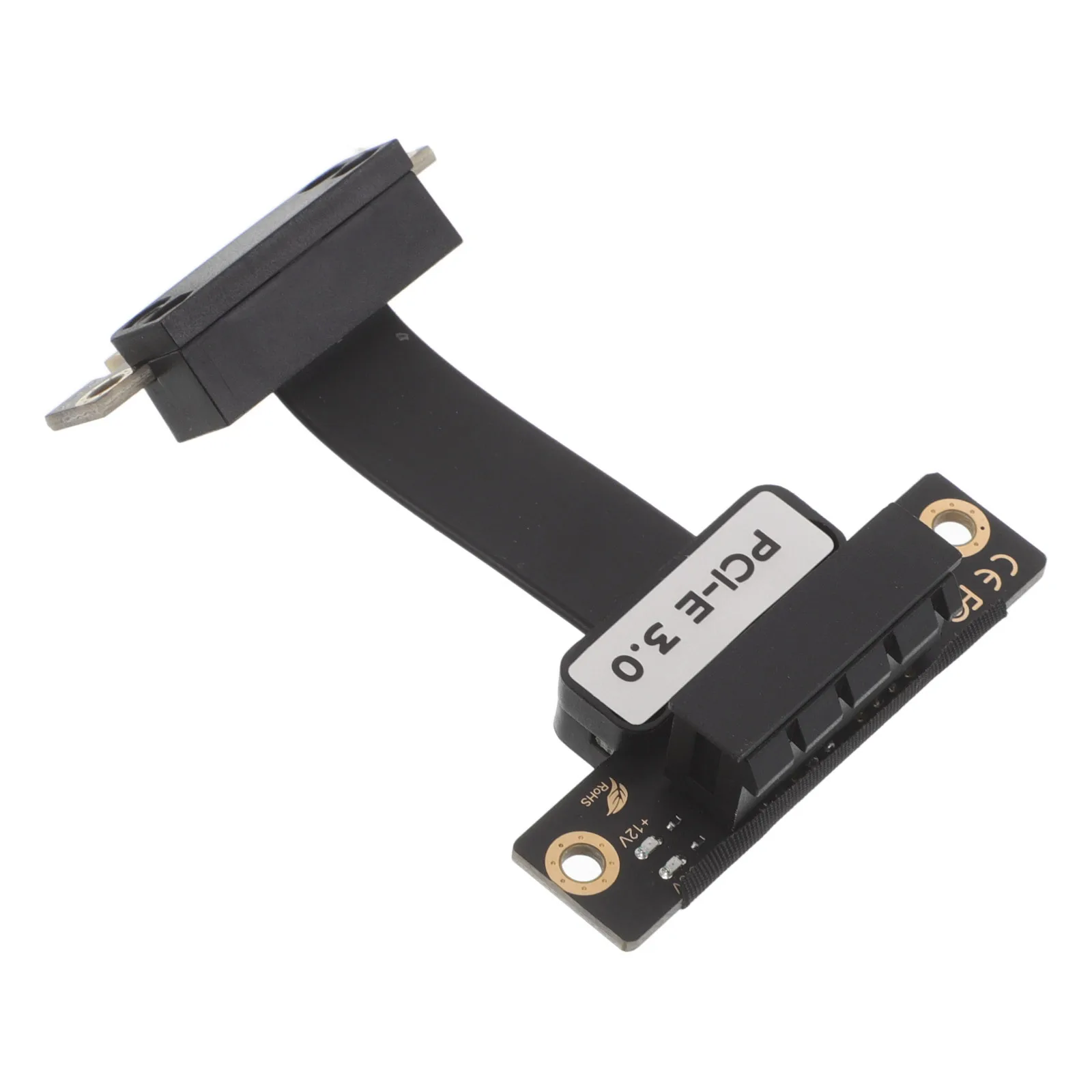 Pci-E 3.0 1x a 1x 5cm Cable de extensión de tarjeta elevadora flexible Adaptador de ángulo recto para minería GPU Fácil instalación confiable