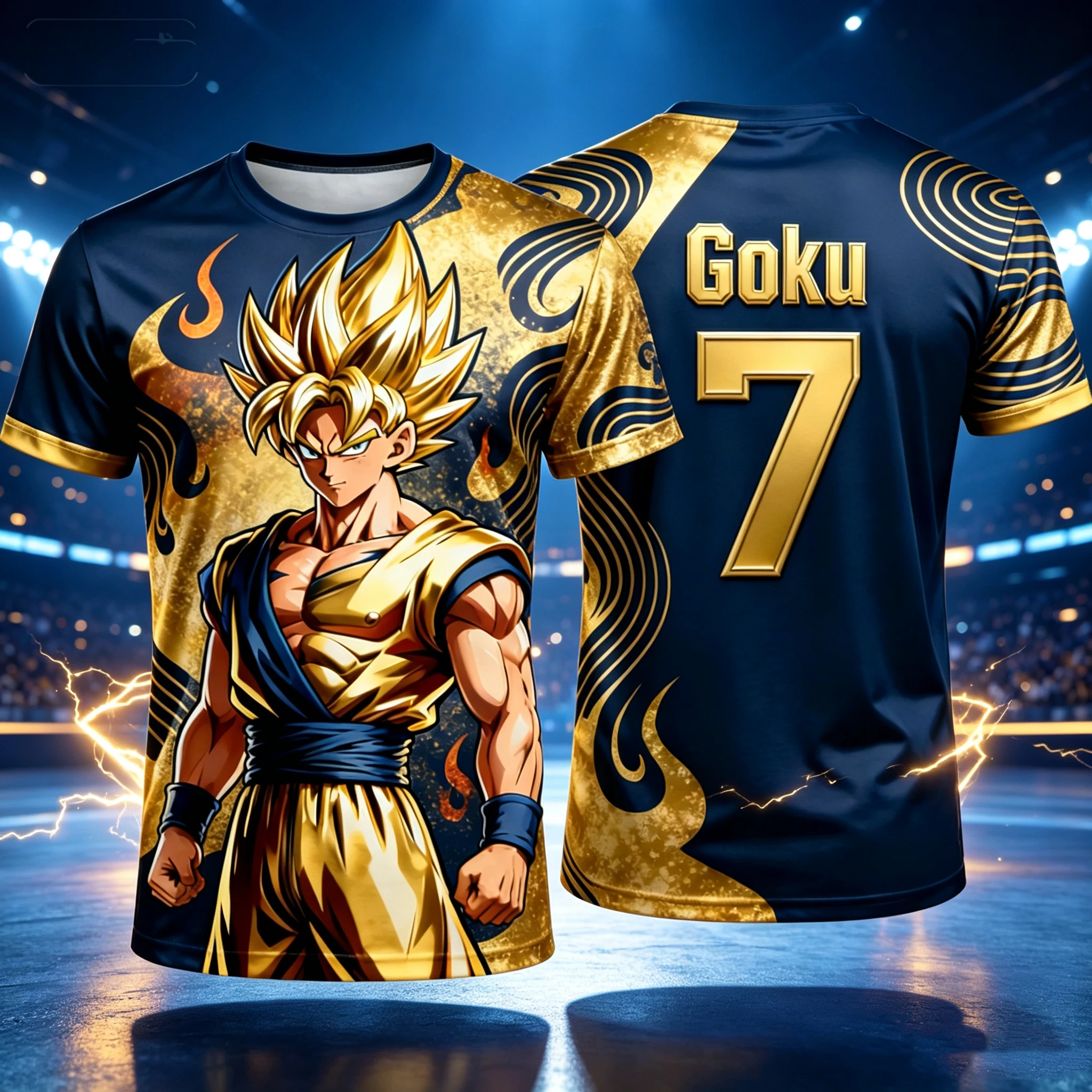 2026 Neues Dragon Ball 3D-Druck-Trikot, modisches, atmungsaktives Sport- und Freizeit-T-Shirt mit kurzen Ärmeln für die ganze Familie