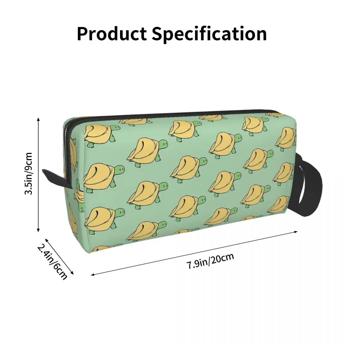 Cute Tortellini Tortoise Makeup Bag Cosmetic Organizer Storage Dopp Kit Toiletry Cosmetic Bag Women Beauty Travel Pencil Case