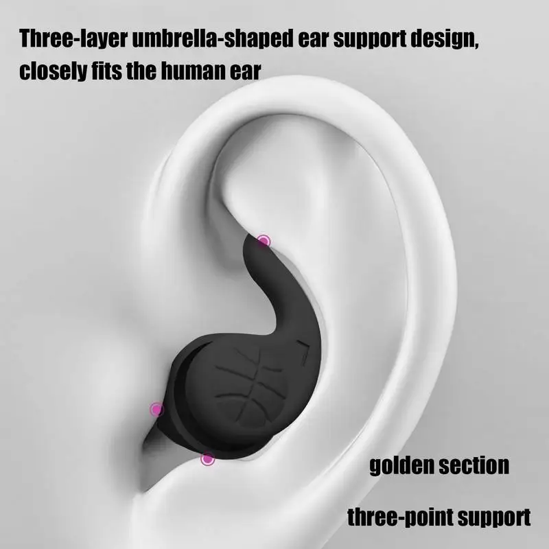 Noise Reduction Earplugs Comfortable Earplug For Sleep Sound Blocking Earplugs Silicone Earplugs For Hearing Protection Sleep
