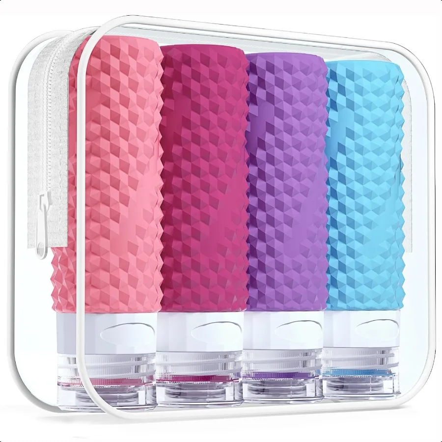 

Travel Bottles for Toiletries Tsa Approved 3oz Travel Bottles BPA Free Leak Proof Travel Size Toiletry Containers Refillable Tr