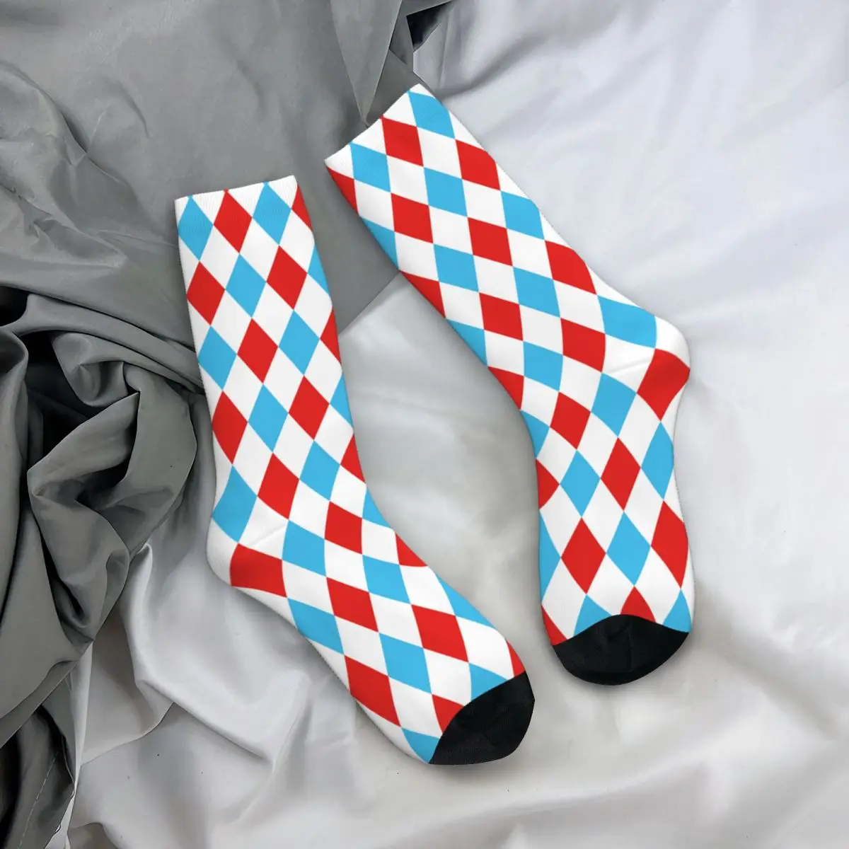 Harlequin Circus Rhombus Clown Joker Socks Men Women Funny Happy Socks Harajuku Spring Summer Autumn Winter Socks Gifts