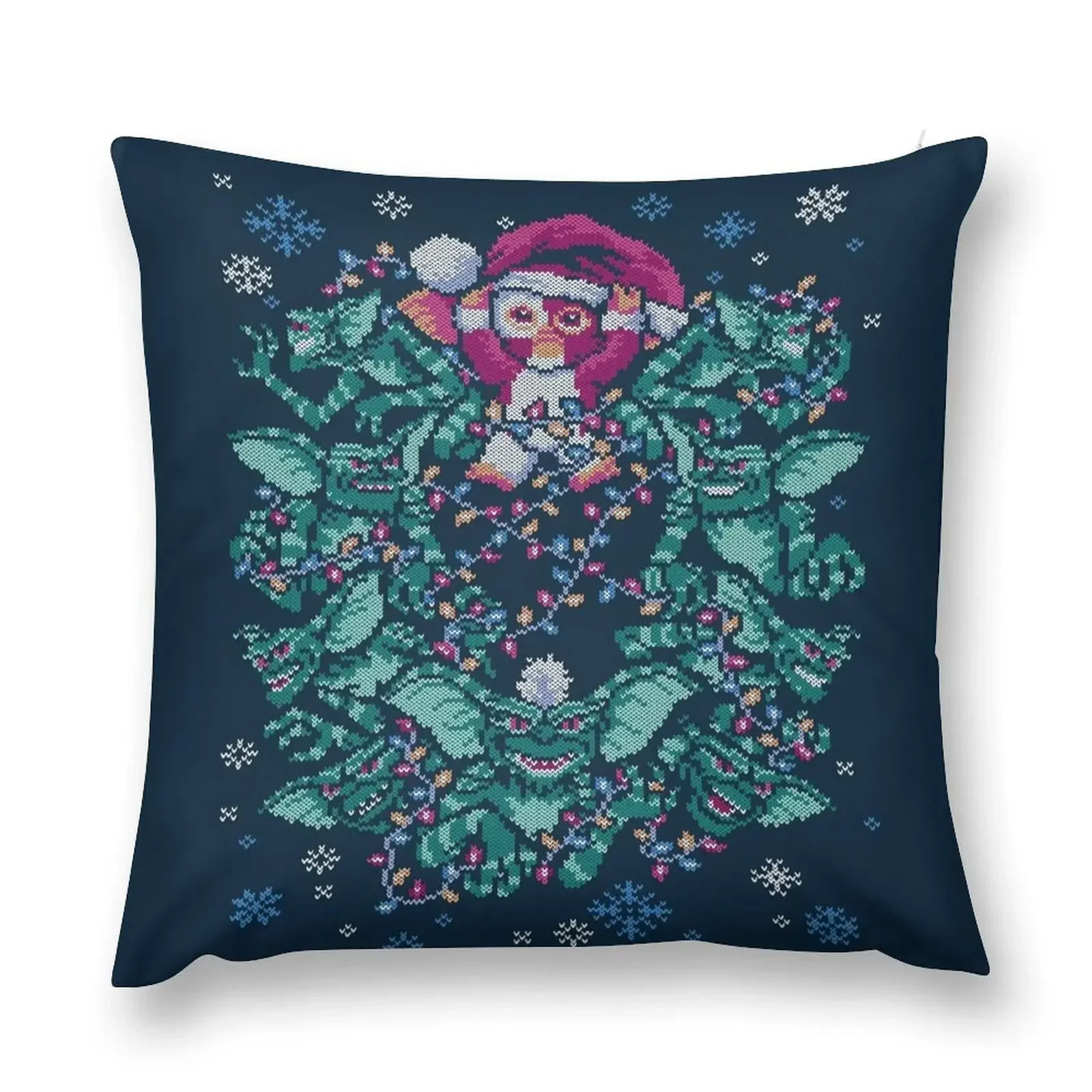 

We Wish You a Gremlin Christmas Throw Pillow Decorative Cover For Living Room luxury sofa pillows Pillowcases For Pillows pillow