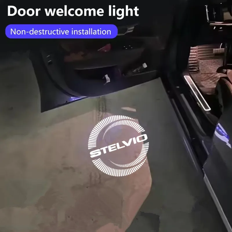 For Alfa Romeo Giulia 952 Tonale Mito Stelvio Giulietta 949 Spider 159 166 GT Logo Car HD Projector Lamp LED Auto Welcome Light