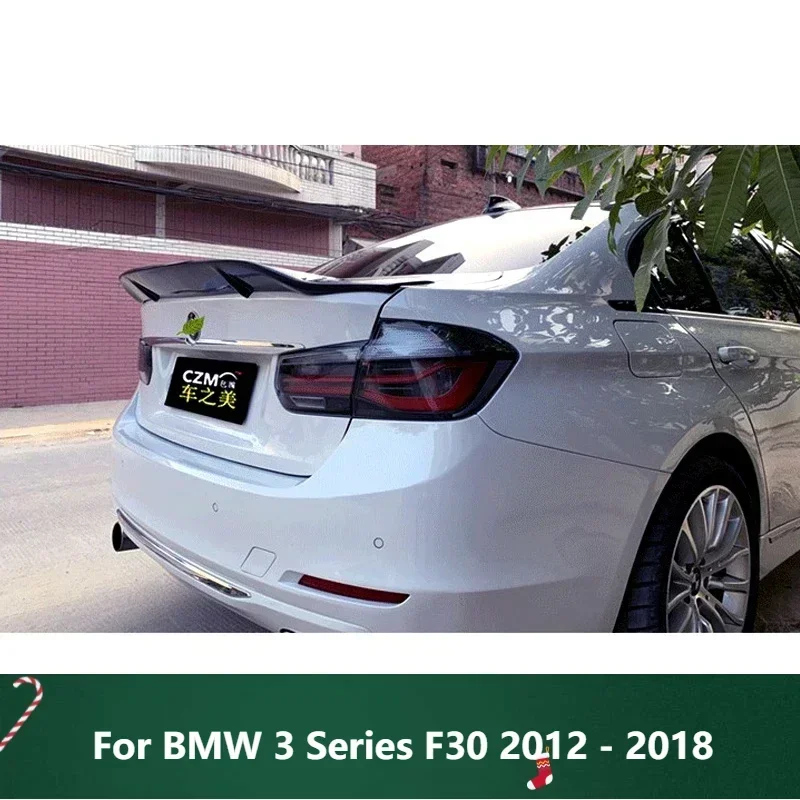 

New！ Car Trunk Spoiler Carbon Fiber FRP Auto Rear Trunk Wing For BMW 3 Series F30 2012 - 2018 Type R Refit Accessories Spoiler