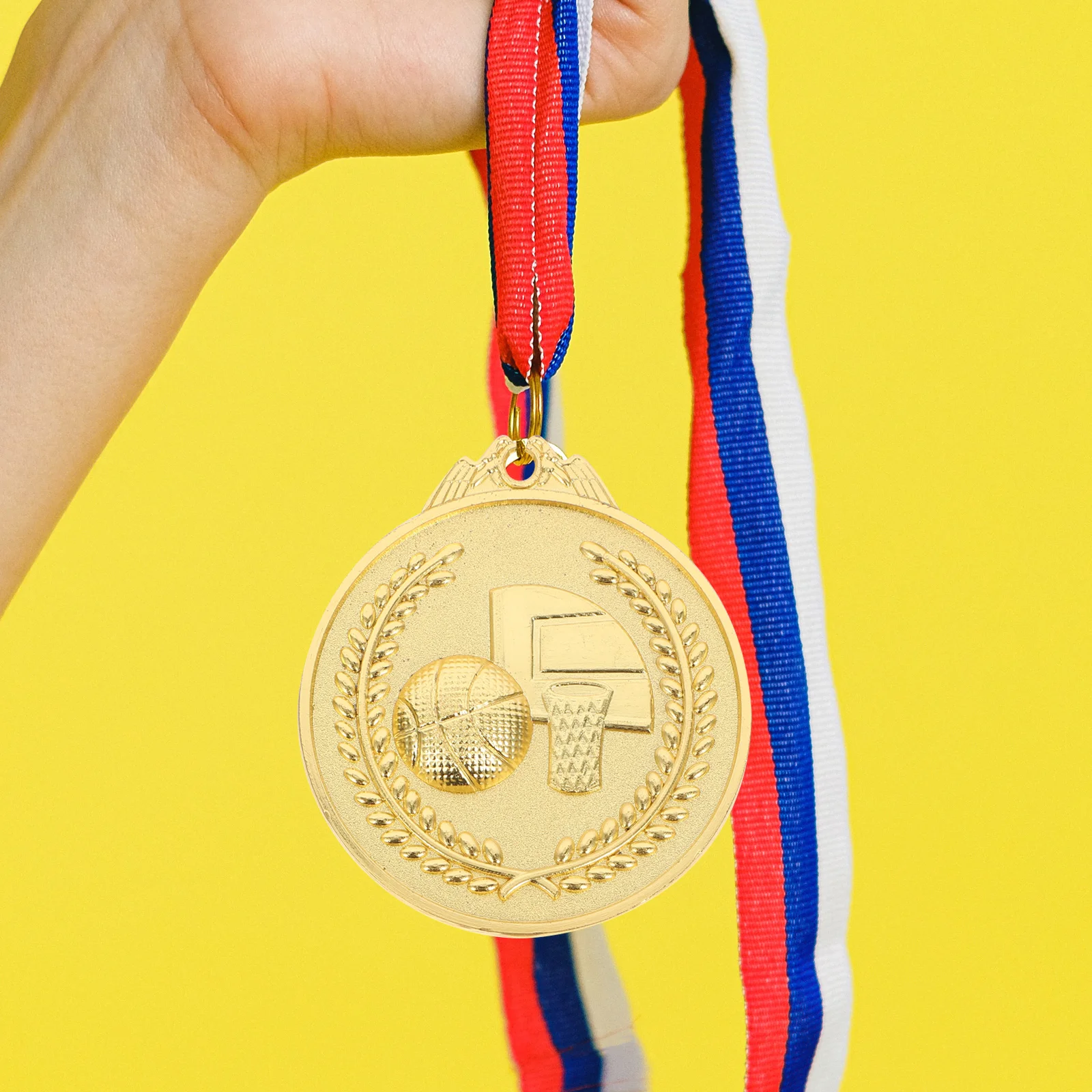 

3pcs Metal Award Medals Gold Silver Bronze For Sports Competition Basketball Winner Prize Kids Party Athletics Decor