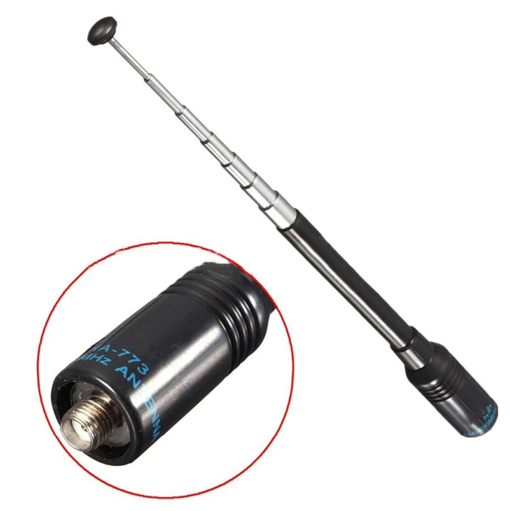 Black Dur-able NA-773 SMA-Female Antenna Telescopic Antenna For Baofeng UV-5R UV-B5 82 BF-888s Radio Antennas