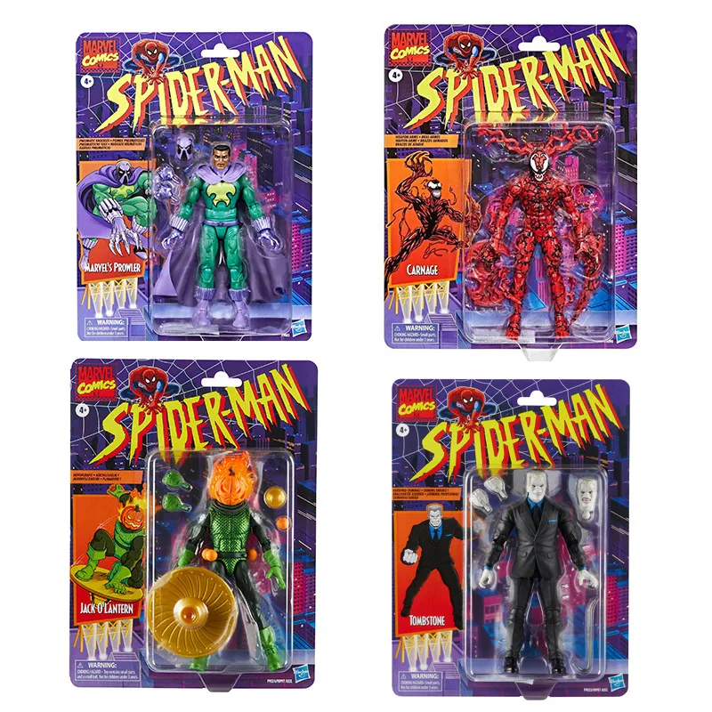 Marvel Comics Spider-Man Marvels Prowler Carnage Tombstone Jack O'Lantern Hovercraft Collectible 6Inch Figure Model Toy for boys