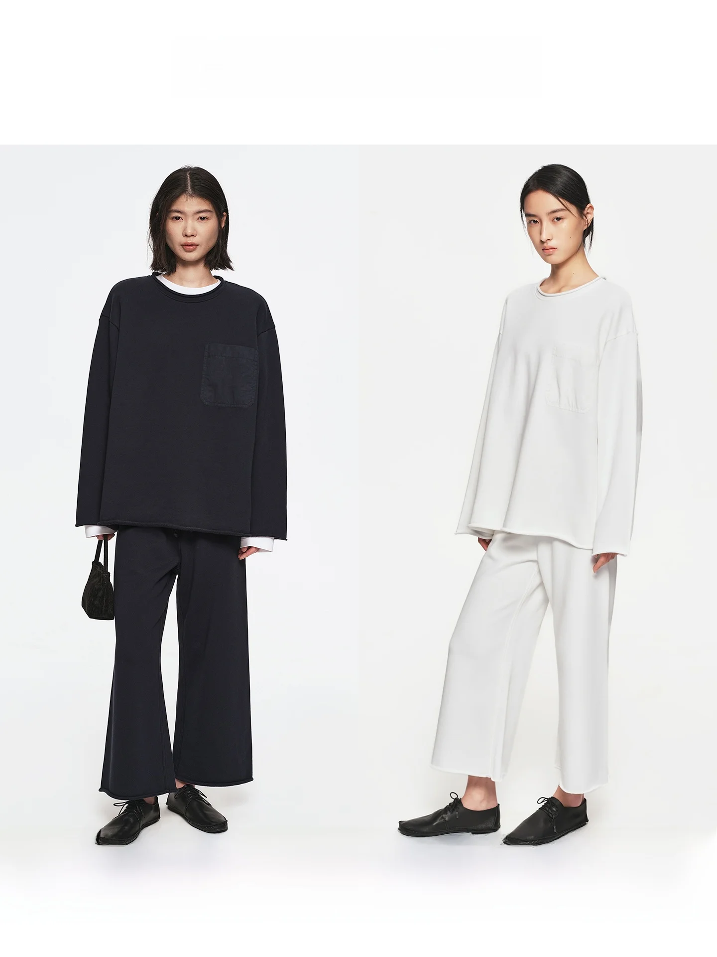 

Jaja Oversized Shape Sweater with Pocket Hoodie round Neck Long Sleeve Cotton Women's Fashion Spring 2026 Jaja in the Moment